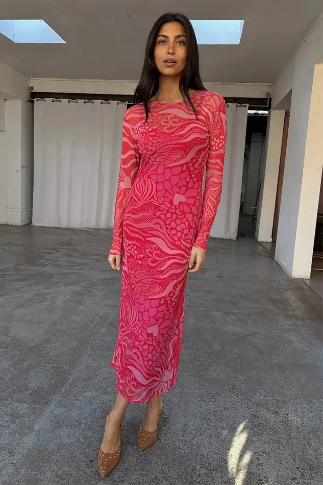 Never Fully Dressed Petite Valentine Animal Mesh Dress Petite 8211 Women