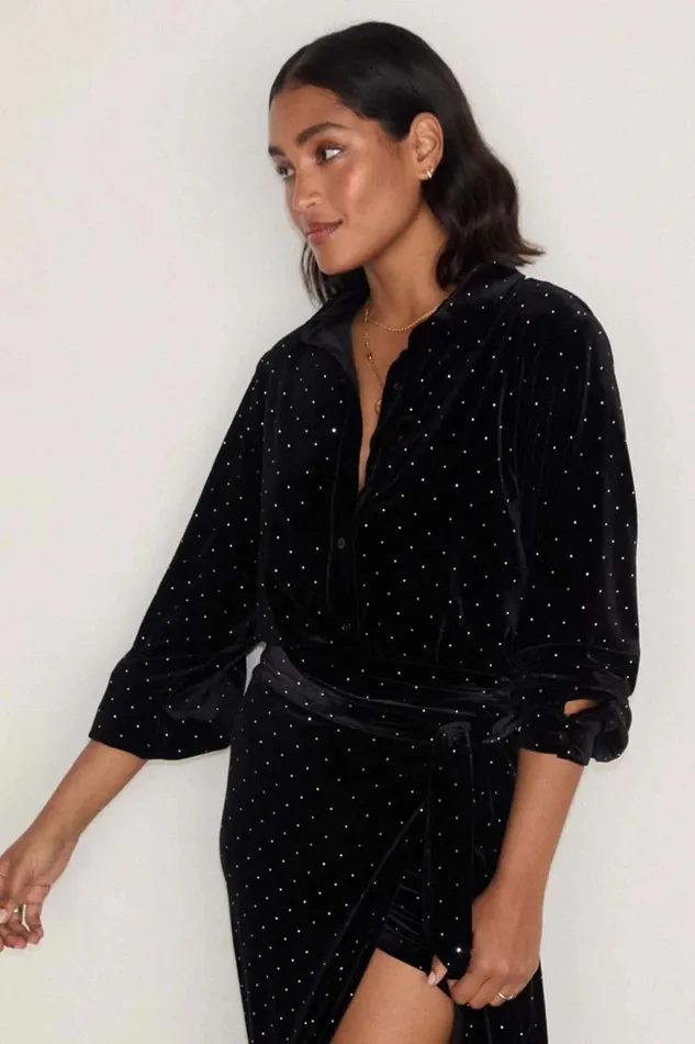 Never Fully Dressed Shirts Black Velvet Cristi Shirt 8211 Women