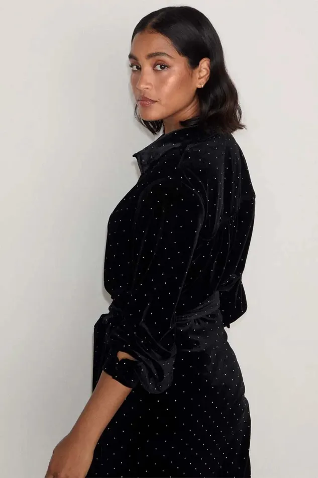 Never Fully Dressed Shirts Black Velvet Cristi Shirt 8211 Women