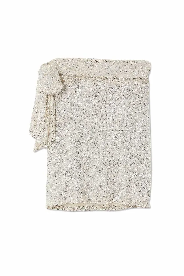 Never Fully Dressed Skirts Silver Sequin Mini Jaspre Skirt Petite 8211 Women