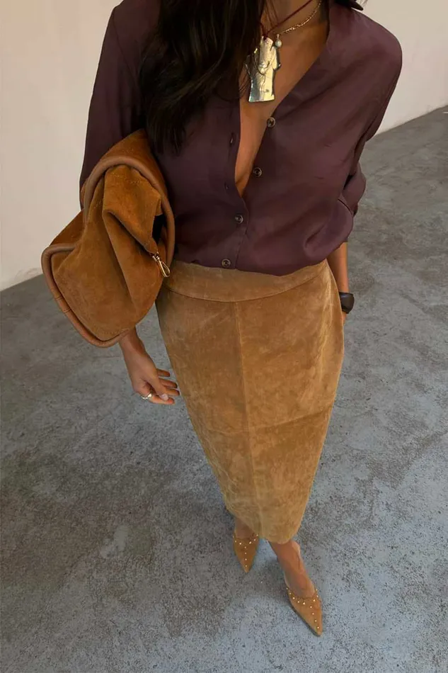 Never Fully Dressed Skirts Suede Jaspre Skirt 8211 Women