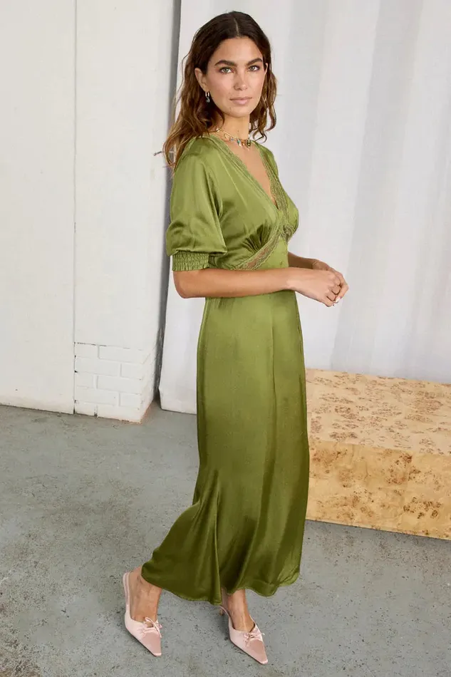 Never Fully Dressed Summer Somewhere Olive Lace May Dress 8211 Women