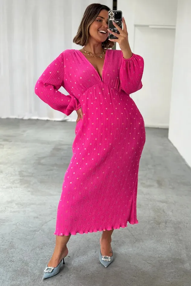 Never Fully Dressed Summer Somewhere Pink Plisse Emma Dress 8211 Women