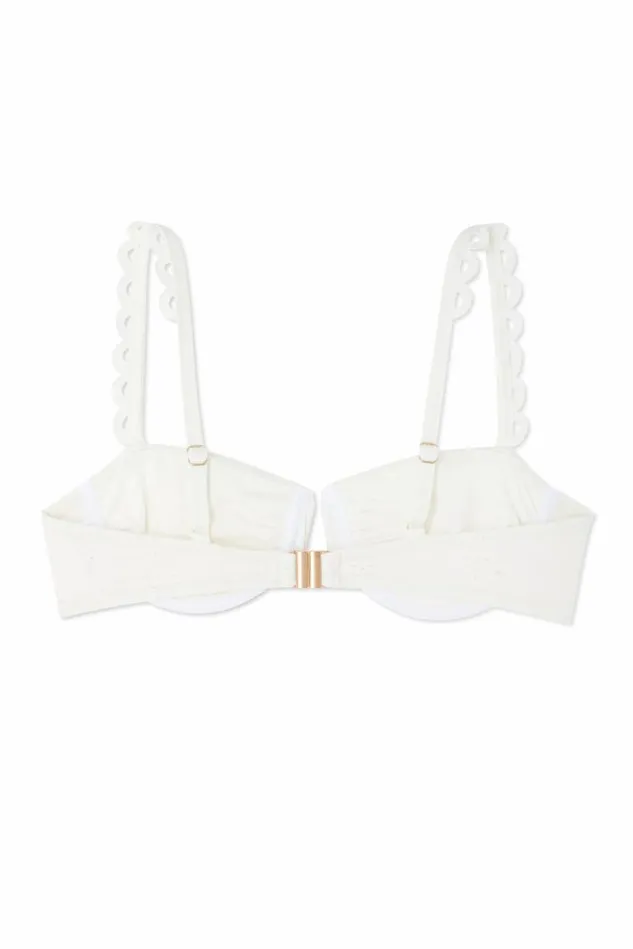 Never Fully Dressed Swim Broderie White Bikini Top 8211 Women