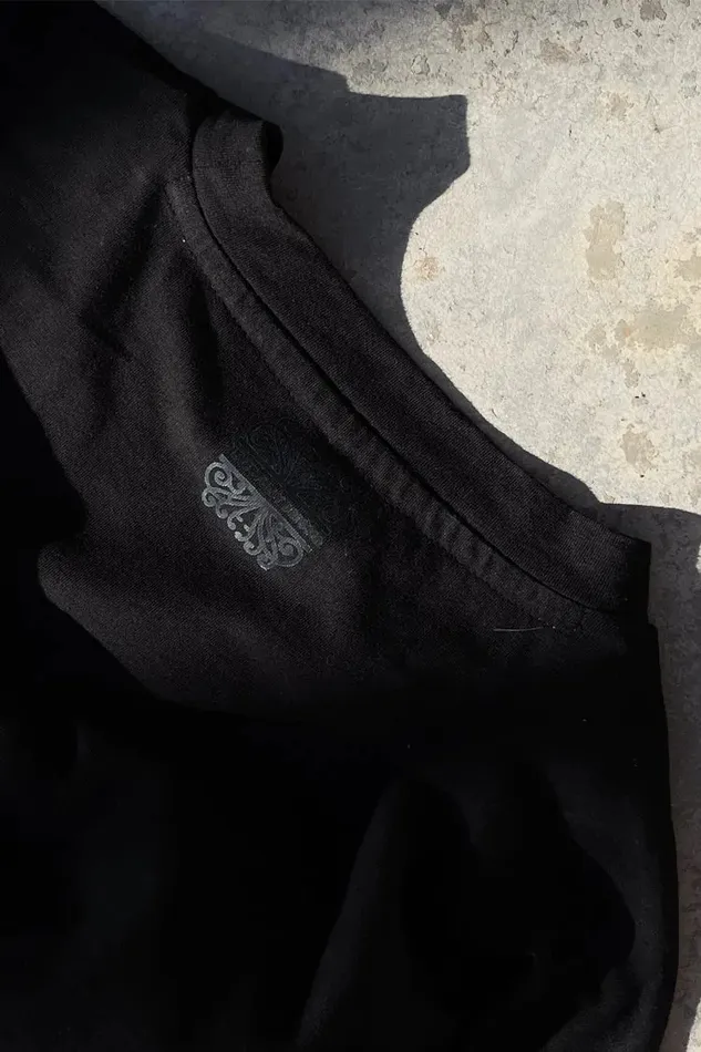 Never Fully Dressed Tops and TShirts Black Beaded Logo Tshirt 8211 Women
