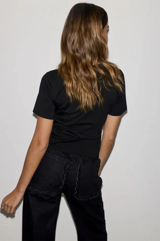 Never Fully Dressed Tops and TShirts Black Heart Baby T Shirt 8211 Women