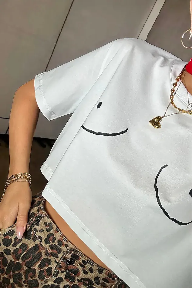 Never Fully Dressed Tops and TShirts Boob Crop Tshirt 8211 Women