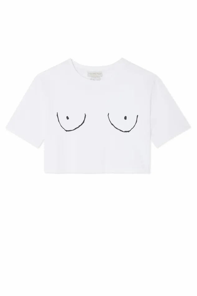 Never Fully Dressed Tops and TShirts Boob Crop Tshirt 8211 Women