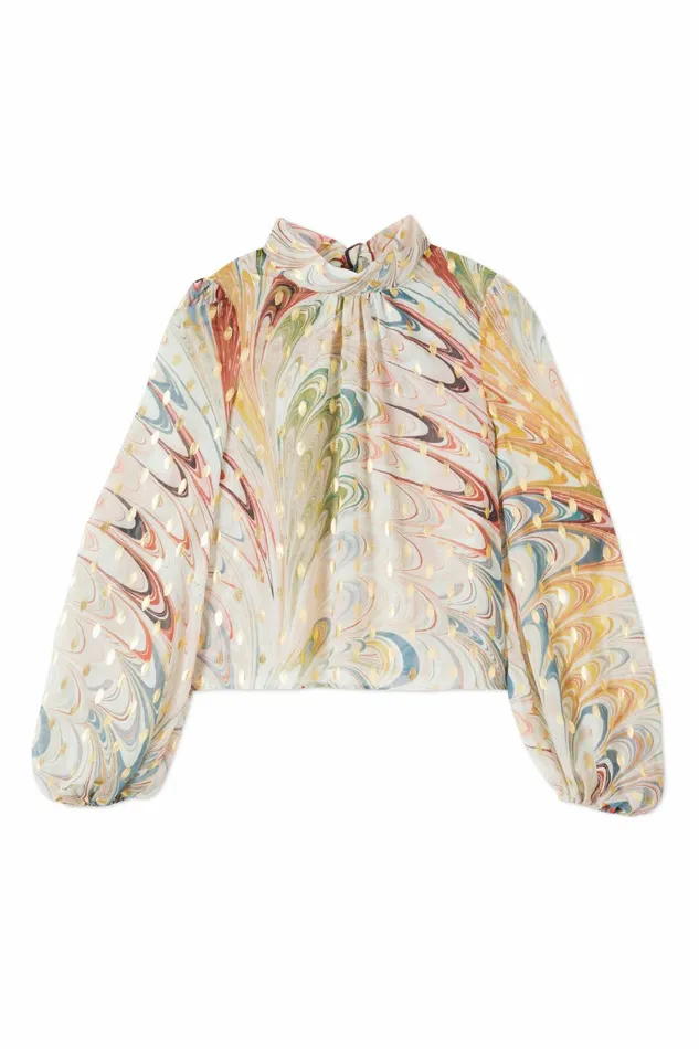 Never Fully Dressed Tops and TShirts Multi Marble Bibi Top 8211 Women