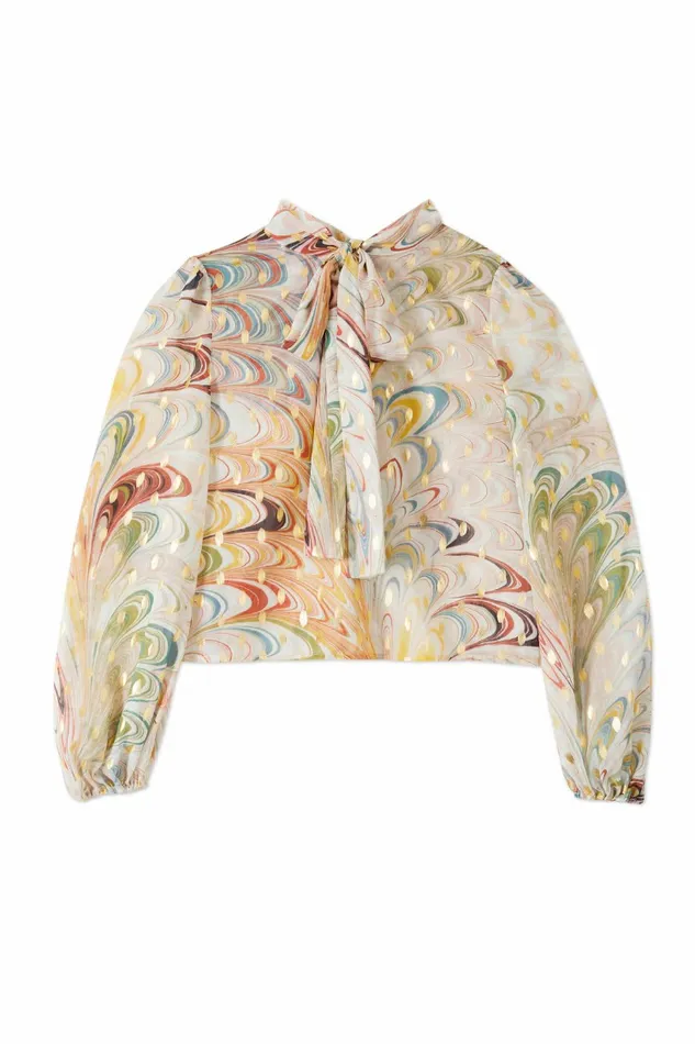 Never Fully Dressed Tops and TShirts Multi Marble Bibi Top 8211 Women