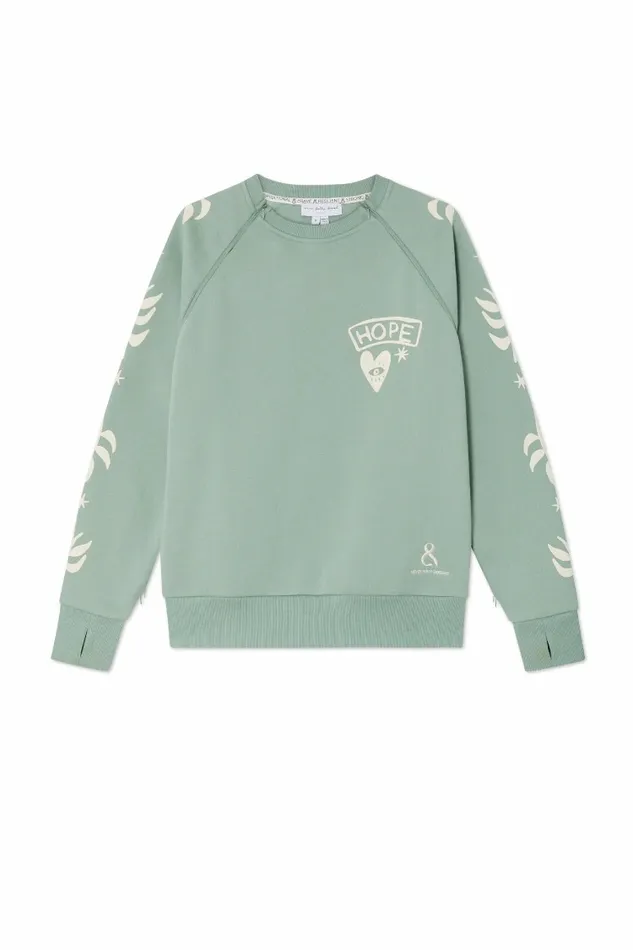 Never Fully Dressed Tops and TShirts Sage Sundazed Accessible Sweatshirt 8211 Women