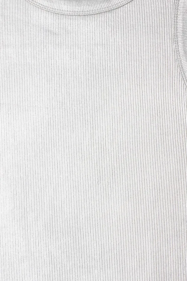 Never Fully Dressed Tops and TShirts Silver Ribbed Tank Top 8211 Women
