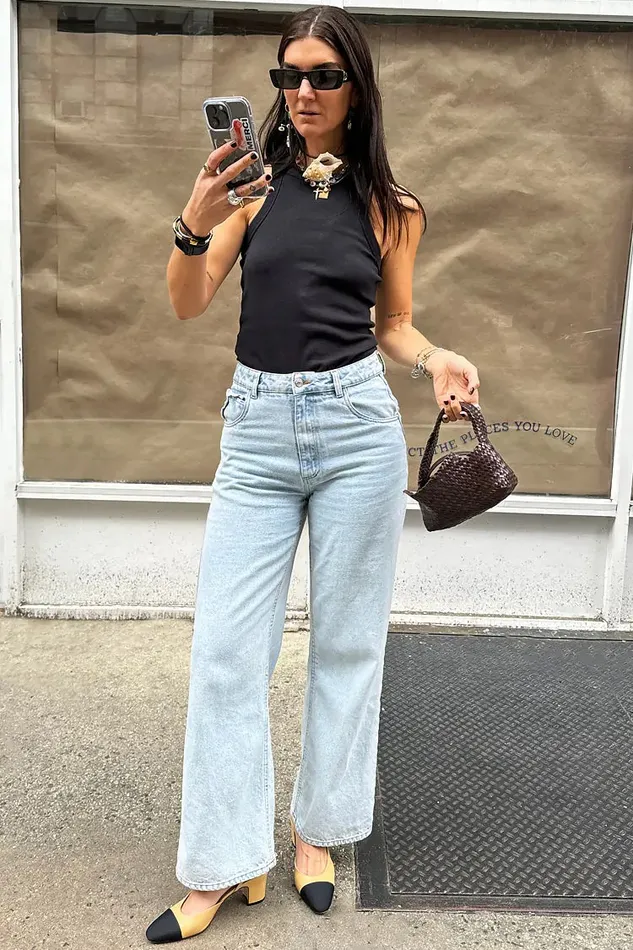 Never Fully Dressed Trousers and Shorts Scallop Detail Straight Leg Jeans 8211 Women