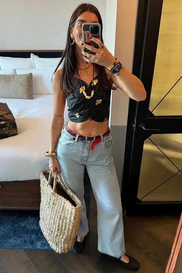 Never Fully Dressed Trousers and Shorts Scallop Detail Straight Leg Jeans 8211 Women
