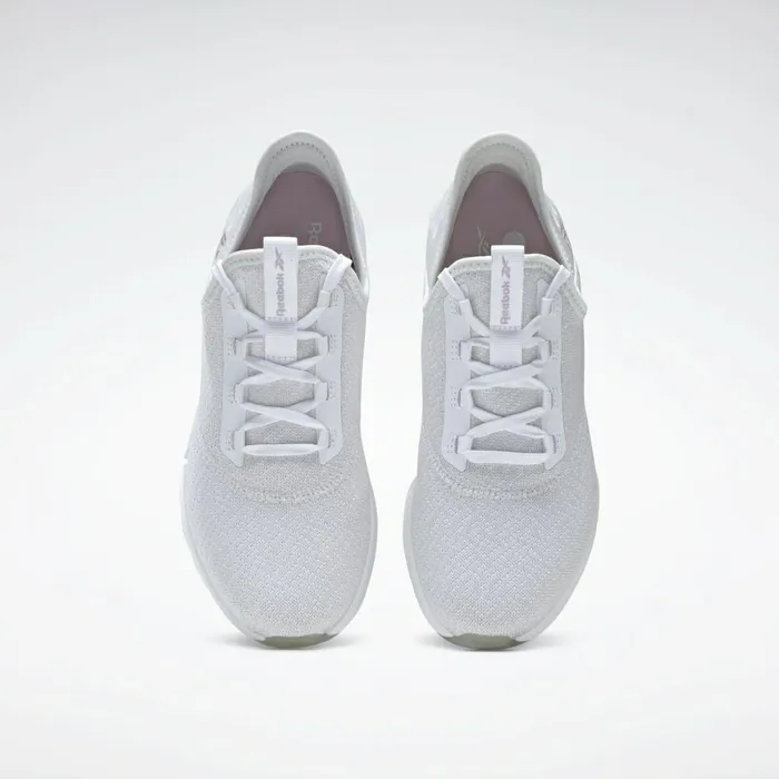 Nursing Shoes Womens Reebok DailyFit DMX Shoes White Porcelain Luminous Lilac