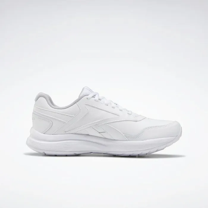 Nursing Shoes Womens Reebok Walk Ultra 7 DMX MAX Shoes White Cold Grey 2 Collegiate Royal