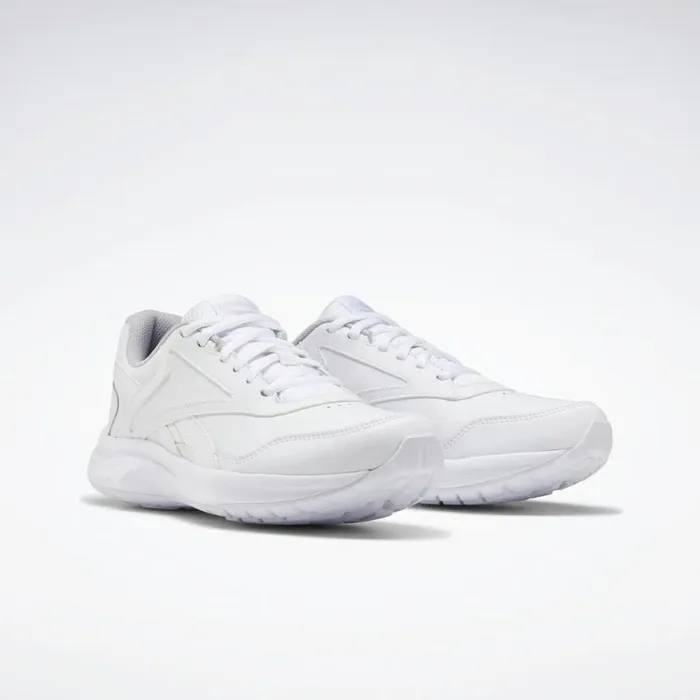 Nursing Shoes Womens Reebok Walk Ultra 7 DMX MAX Shoes White Cold Grey 2 Collegiate Royal