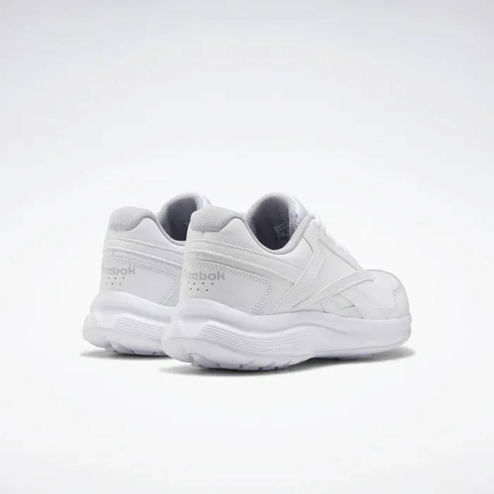 Nursing Shoes Womens Reebok Walk Ultra 7 DMX MAX Shoes White Cold Grey 2 Collegiate Royal