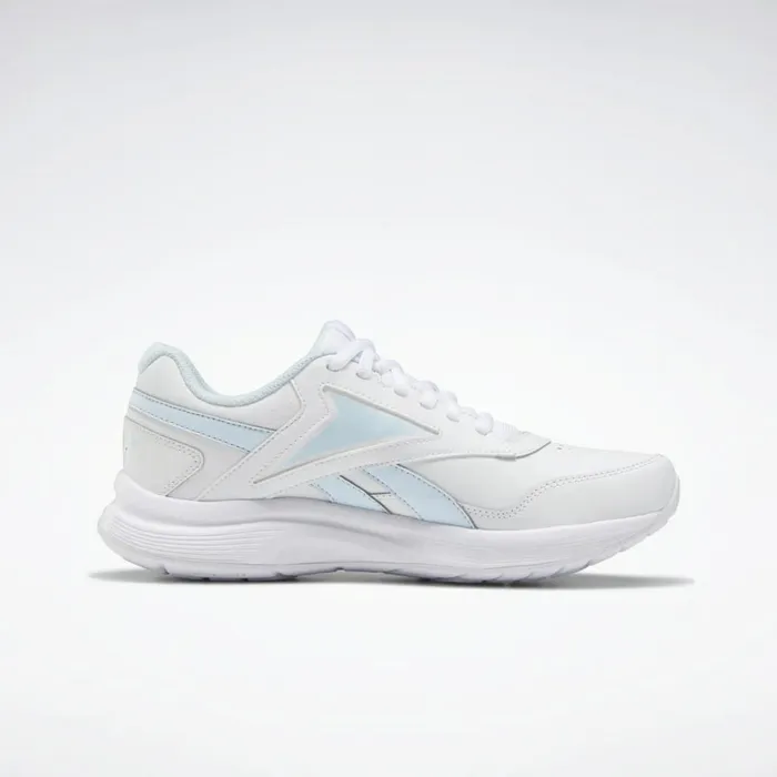 Nursing Shoes Womens Reebok Walk Ultra 7 DMX MAX Shoes White Glass Blue Collegiate Royal
