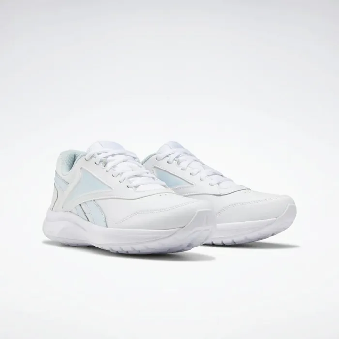 Nursing Shoes Womens Reebok Walk Ultra 7 DMX MAX Shoes White Glass Blue Collegiate Royal