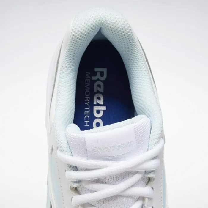 Nursing Shoes Womens Reebok Walk Ultra 7 DMX MAX Shoes White Glass Blue Collegiate Royal