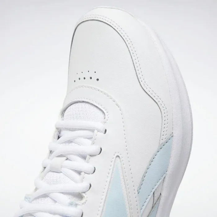 Nursing Shoes Womens Reebok Walk Ultra 7 DMX MAX Shoes White Glass Blue Collegiate Royal