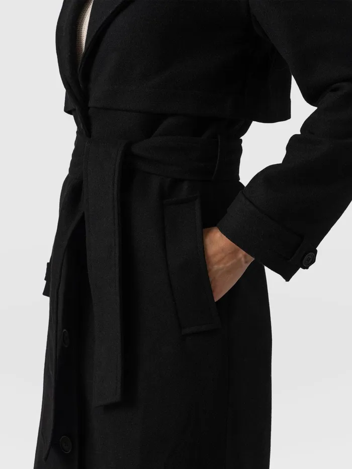 Odette Coat 8211 Black Black Women Saint And Sofia Coats and Jackets