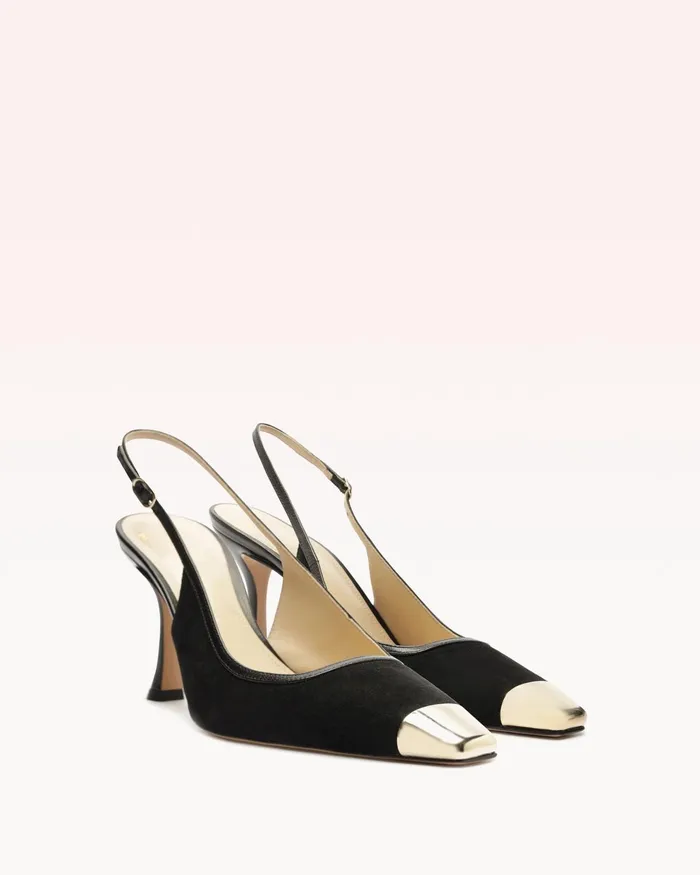Olivia 85 Black Alexandre Birman Slingback Pumps Black Women Alexandre Birman Pumps