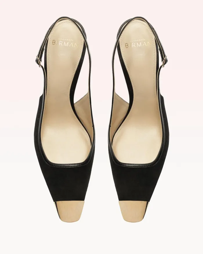 Olivia 85 Black Alexandre Birman Slingback Pumps Black Women Alexandre Birman Pumps
