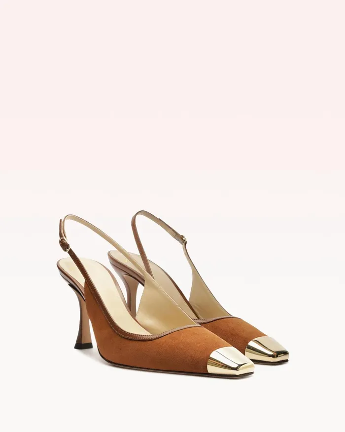 Olivia 85 Espresso Alexandre Birman Slingback Pumps Brown Pumps Espresso Women Alexandre Birman Pumps