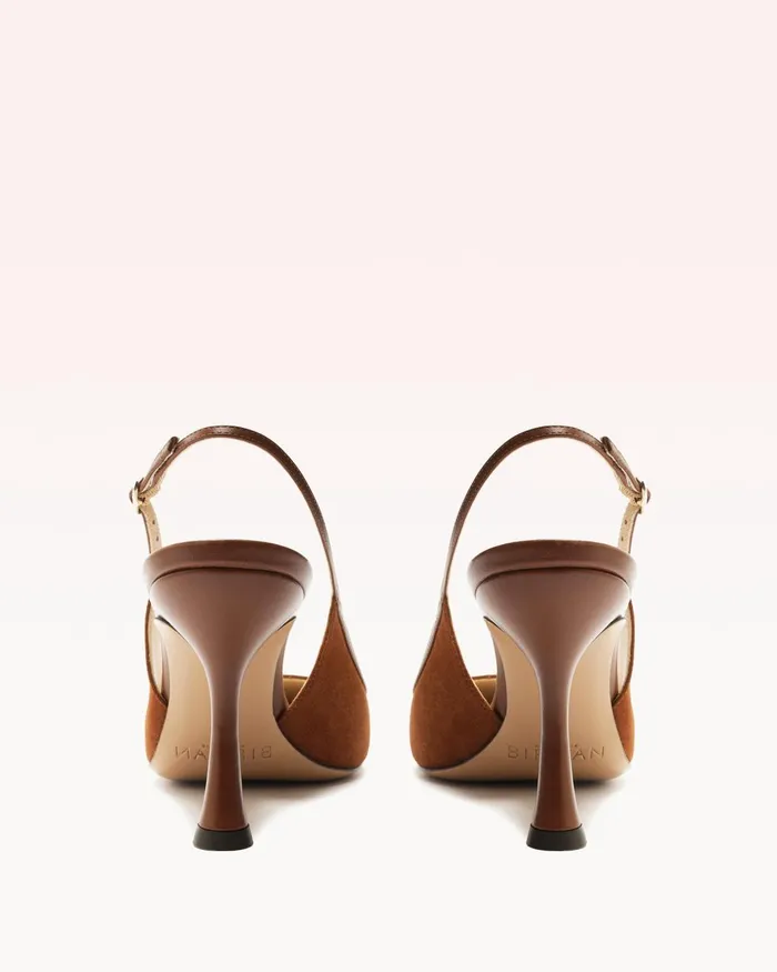 Olivia 85 Espresso Alexandre Birman Slingback Pumps Brown Pumps Espresso Women Alexandre Birman Pumps