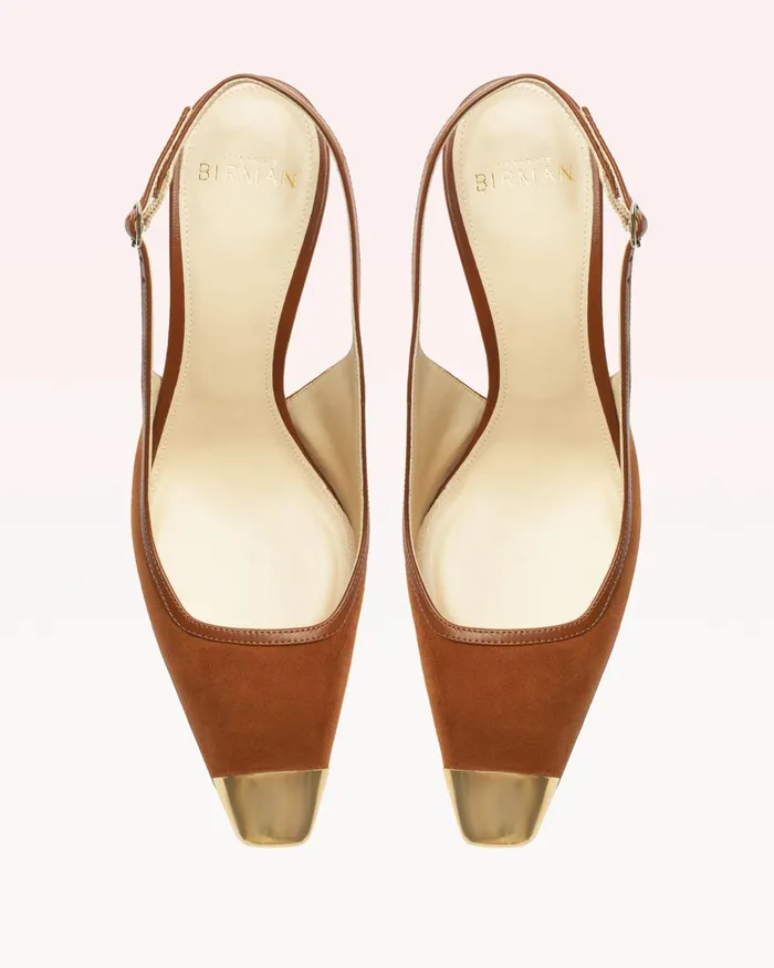 Olivia 85 Espresso Alexandre Birman Slingback Pumps Brown Pumps Espresso Women Alexandre Birman Pumps