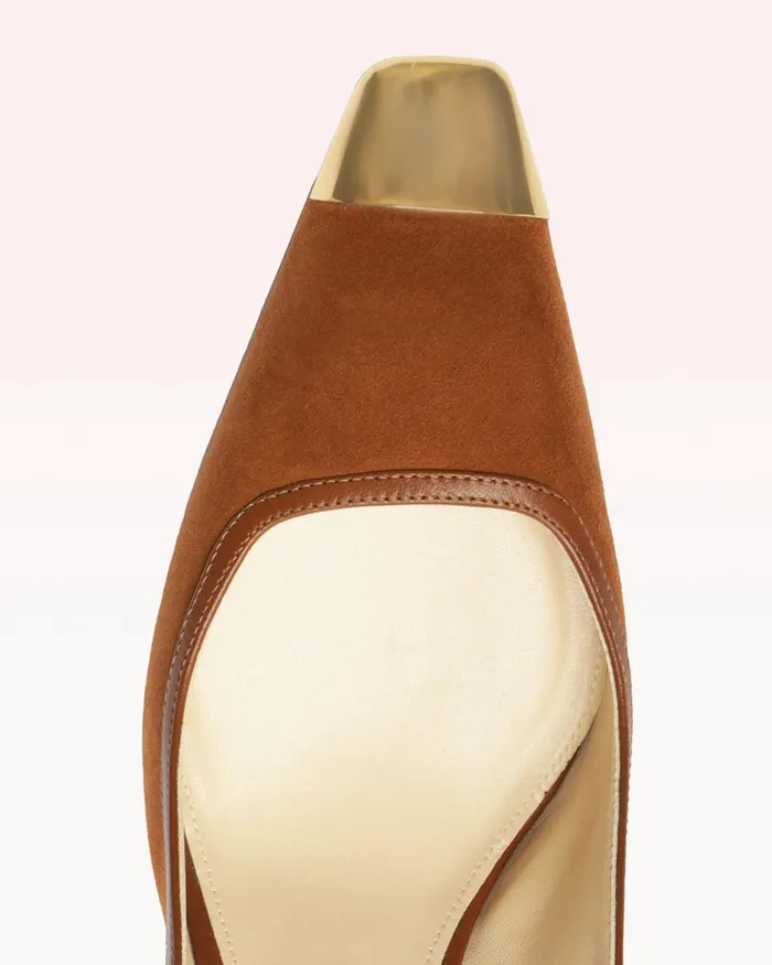 Olivia 85 Espresso Alexandre Birman Slingback Pumps Brown Pumps Espresso Women Alexandre Birman Pumps