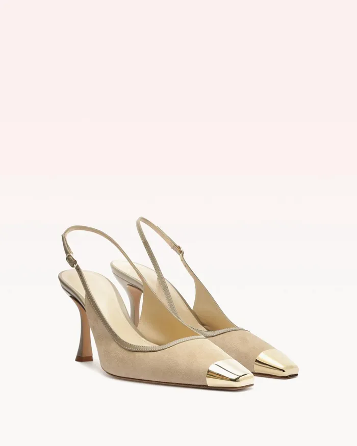 Olivia 85 Semolina Alexandre Birman Slingback Pumps Ginger Women Alexandre Birman Pumps