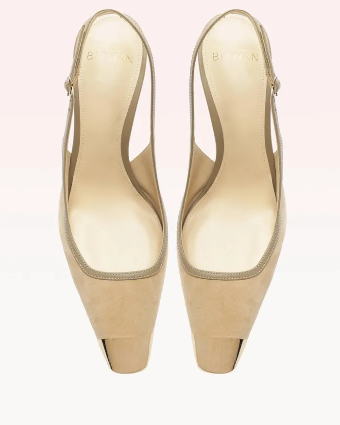 Olivia 85 Semolina Alexandre Birman Slingback Pumps Ginger Women Alexandre Birman Pumps
