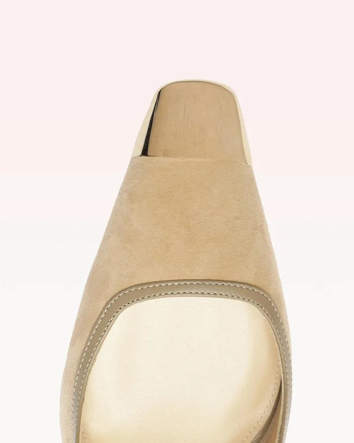 Olivia 85 Semolina Alexandre Birman Slingback Pumps Ginger Women Alexandre Birman Pumps