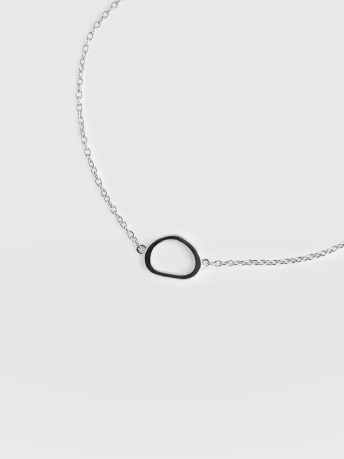 Organic Open Oval Bracelet 8211 Silver Silver Women Saint And Sofia Bracelets