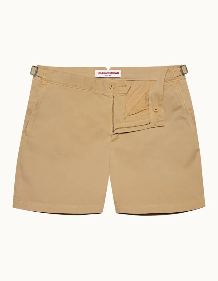 Orlebar Brown Day Shorts Men Bulldog Cotton Sand Dune