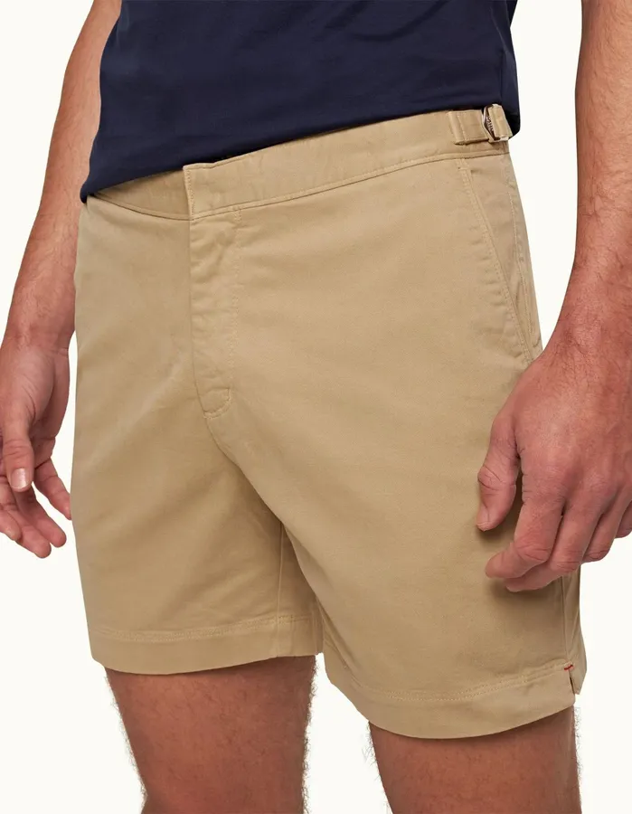 Orlebar Brown Day Shorts Men Bulldog Cotton Sand Dune