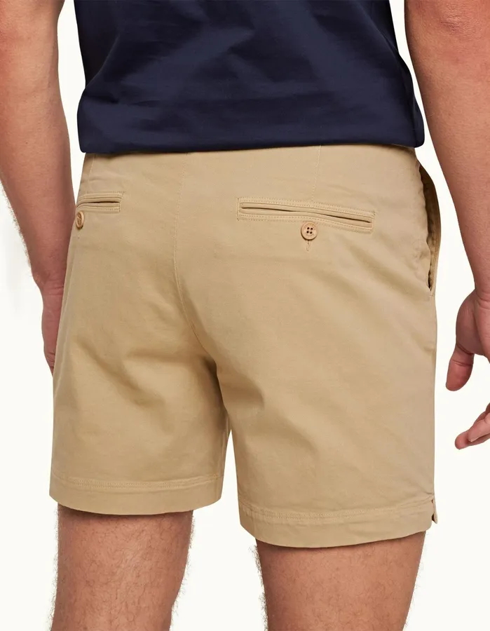 Orlebar Brown Day Shorts Men Bulldog Cotton Sand Dune