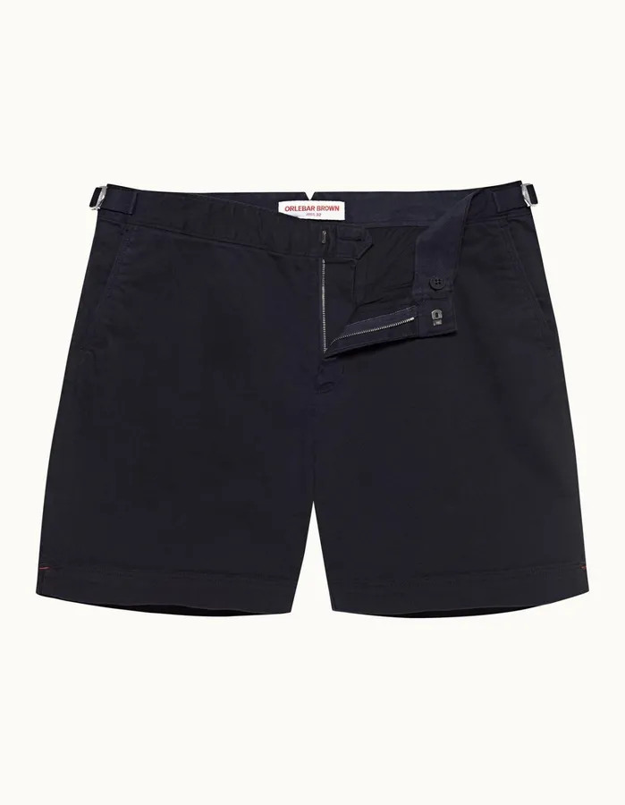 Orlebar Brown Day Shorts Men Bulldog StretchCotton Dark Navy