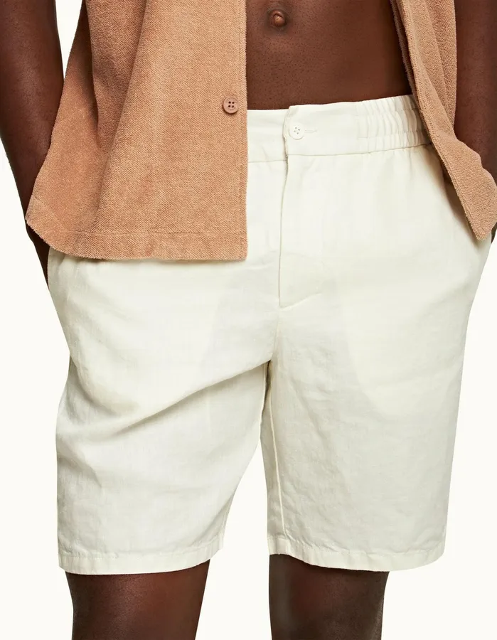 Orlebar Brown Day Shorts Men Cornell Linen Sandbar