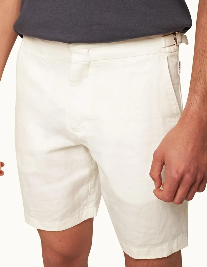 Orlebar Brown Day Shorts Men Norwich Linen Sandbar
