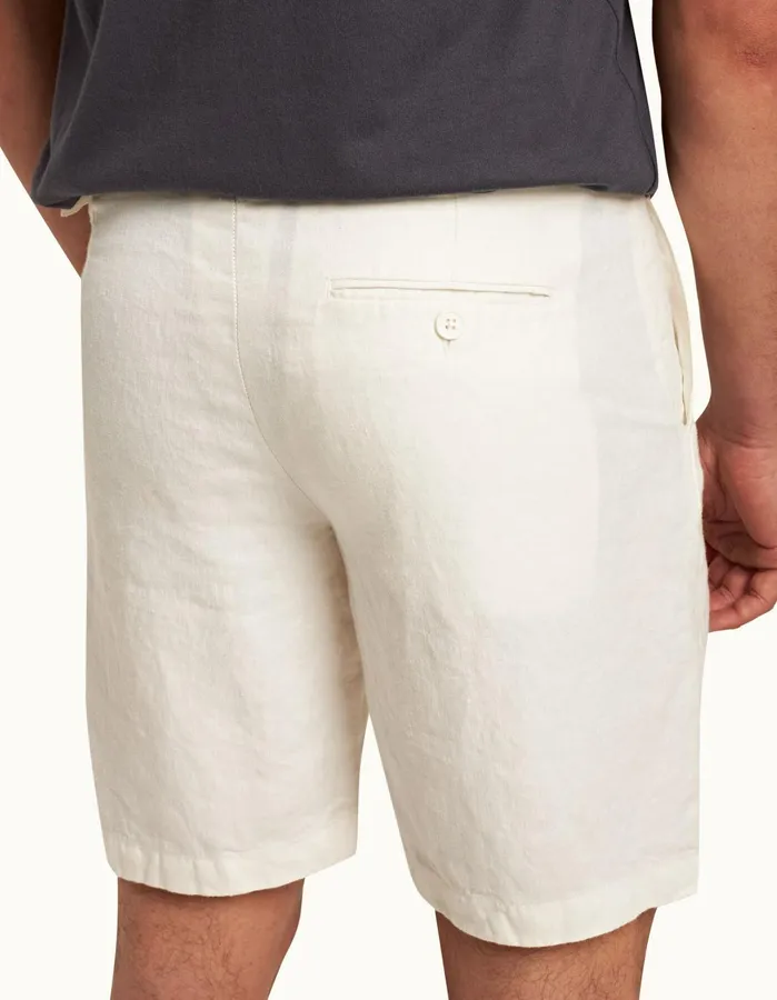 Orlebar Brown Day Shorts Men Norwich Linen Sandbar
