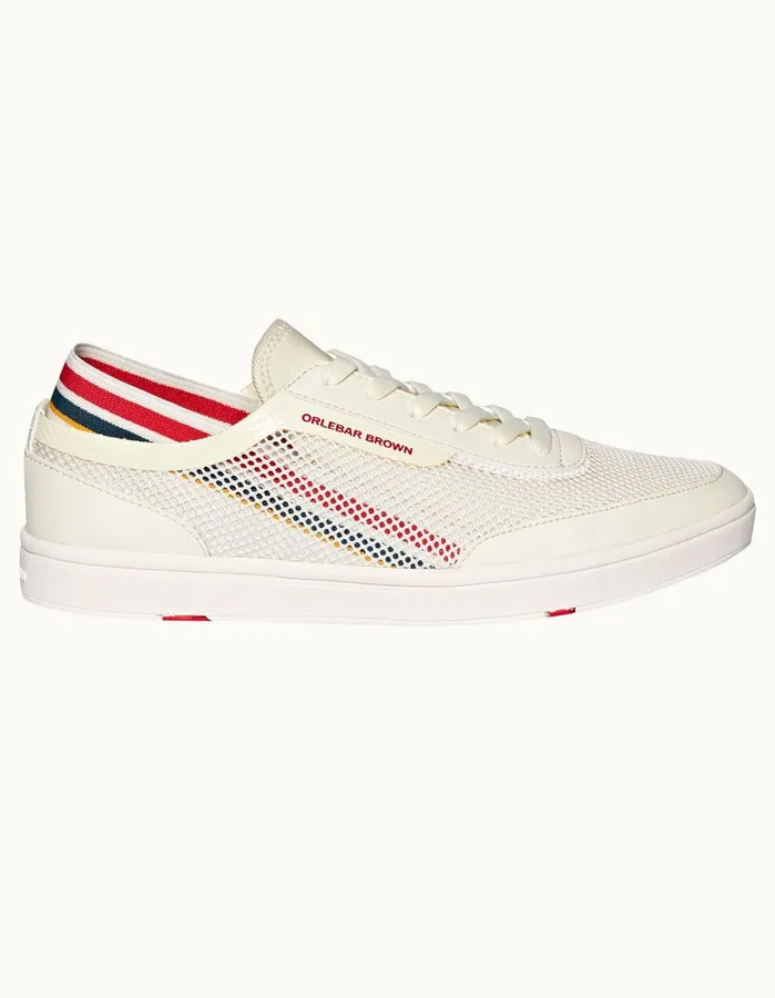 Orlebar Brown Footwear Men Larson Stripe Whiteorange