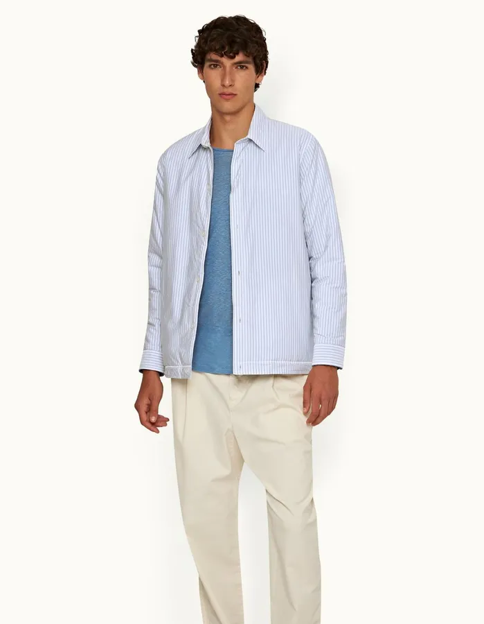 Orlebar Brown Jackets and Outerwear Men Cloud Light Island Skywhite