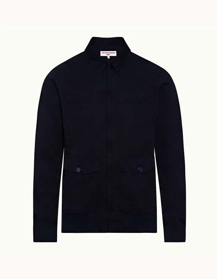 Orlebar Brown Jackets and Outerwear Men Octopussy Harrington Midnight