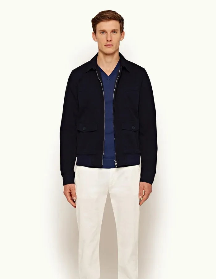 Orlebar Brown Jackets and Outerwear Men Octopussy Harrington Midnight
