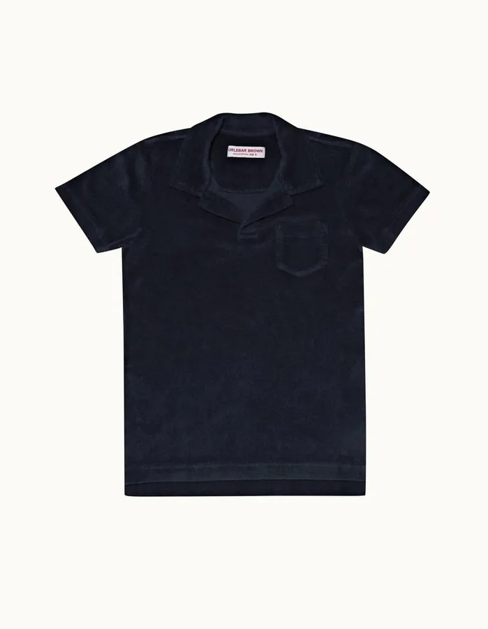 Orlebar Brown Kids Kids Digby Towelling Navy