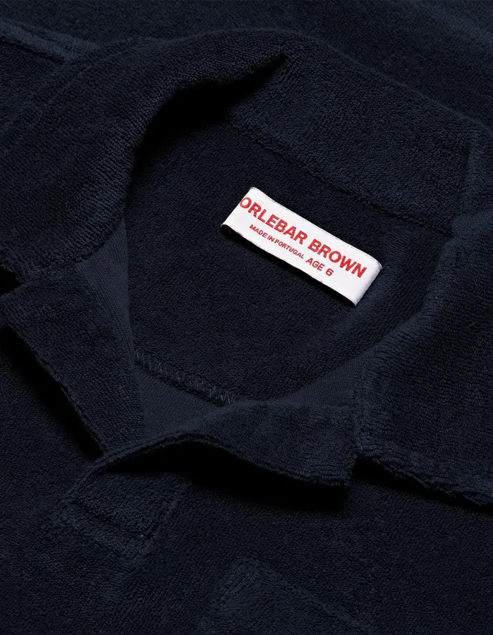 Orlebar Brown Kids Kids Digby Towelling Navy